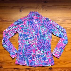 Lilly Pulitzer Luxletic Jacket in Pink and Blue